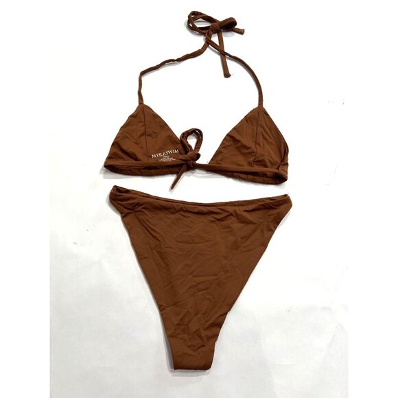 Myra Swim Sofia Top & Cindy Bottoms in Brown - Picture 4 of 5